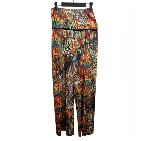 Lbisse Wide Leg Physchedelic Colorful Eclectic Pants - Picture 1 of 5